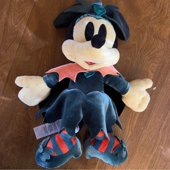 Disney Parks Happy Halloween Collection Minnie Mouse Plush Stuffed Toy Animal - Picture 4 of 10